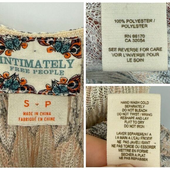 Free People Intimately Knit Slip Dress Chemise in Neutral Multi | Small - Picture 6 of 7